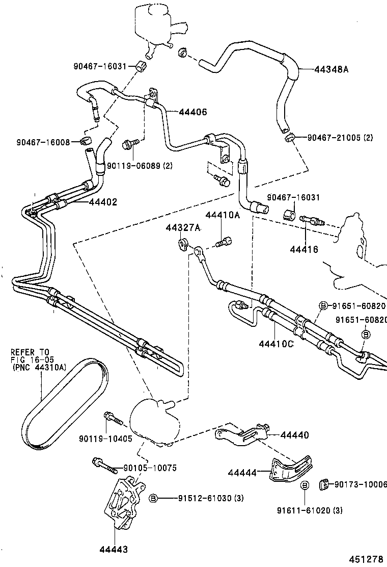  CALDINA |  POWER STEERING TUBE