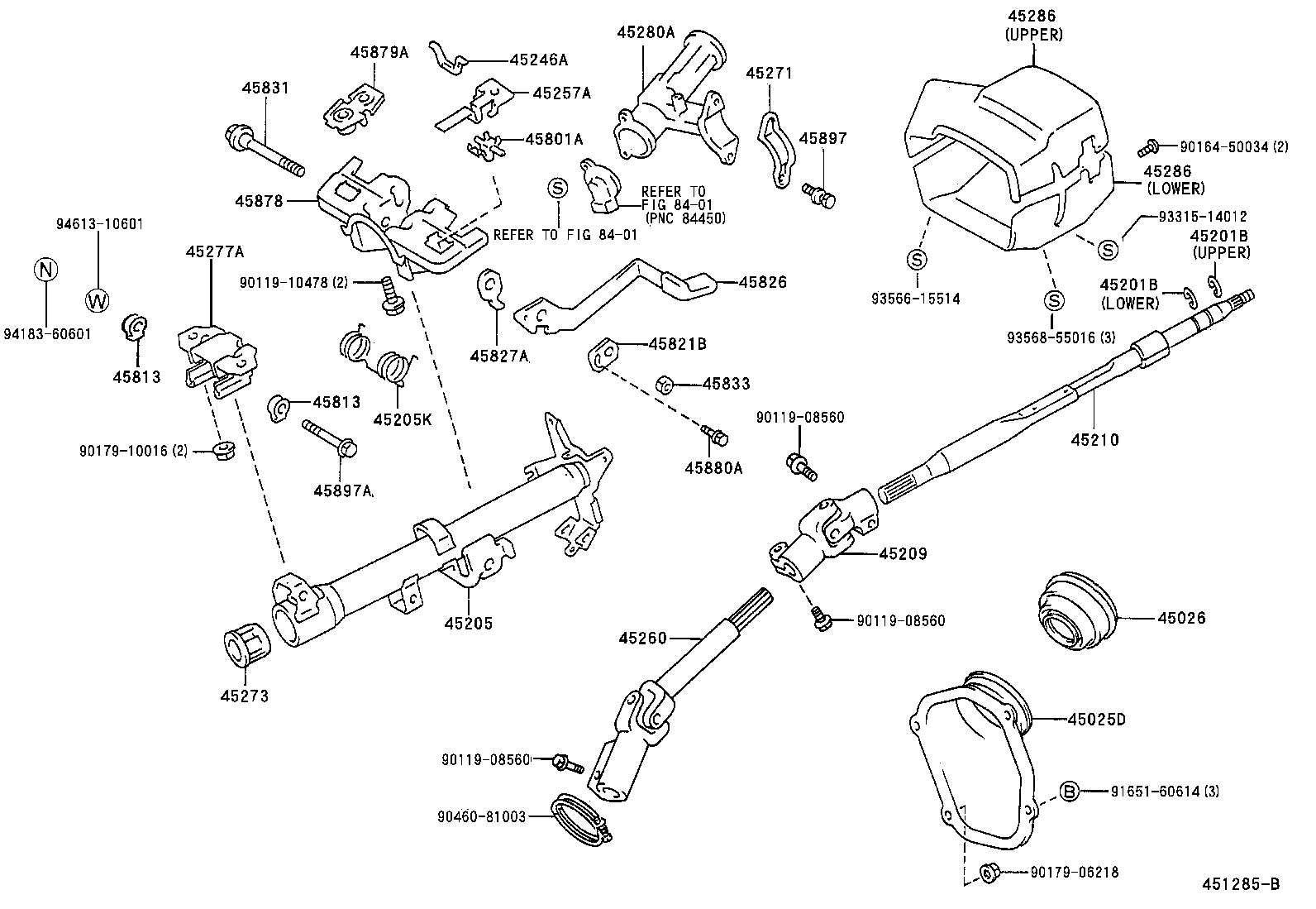  CALDINA |  STEERING COLUMN SHAFT