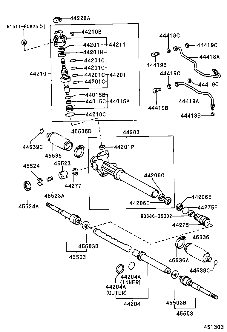  DYNA 200 TOYOACE G25 |  FRONT STEERING GEAR LINK