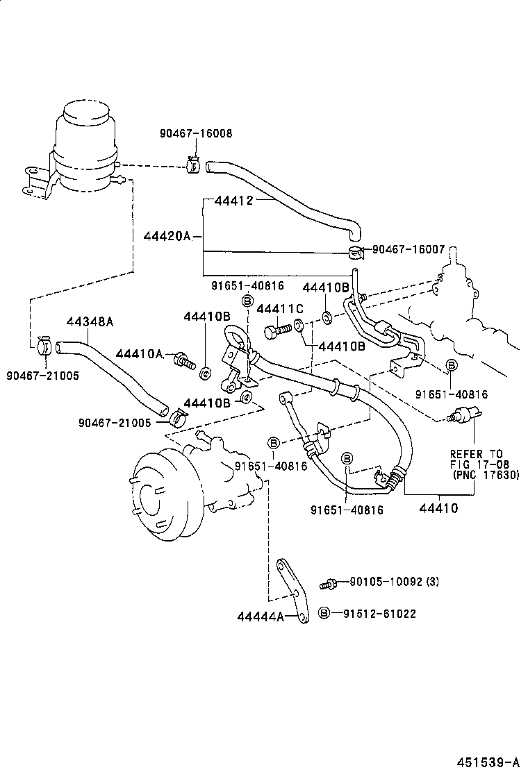  ESTIMA EMINA LUCIDA |  POWER STEERING TUBE