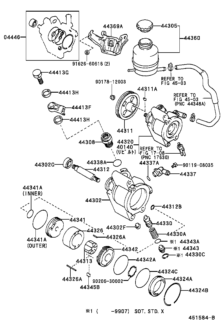  RAV4 |  VANE PUMP RESERVOIR POWER STEERING
