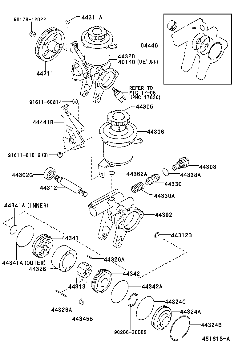  CALDINA |  VANE PUMP RESERVOIR POWER STEERING