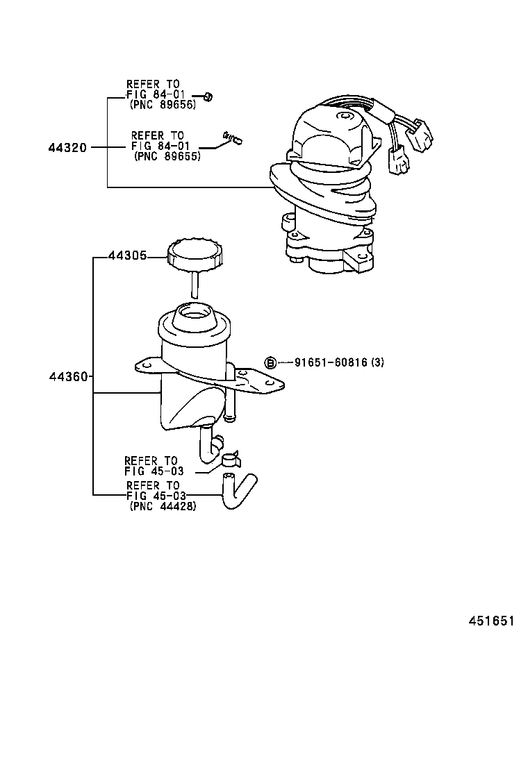  MR2 |  VANE PUMP RESERVOIR POWER STEERING