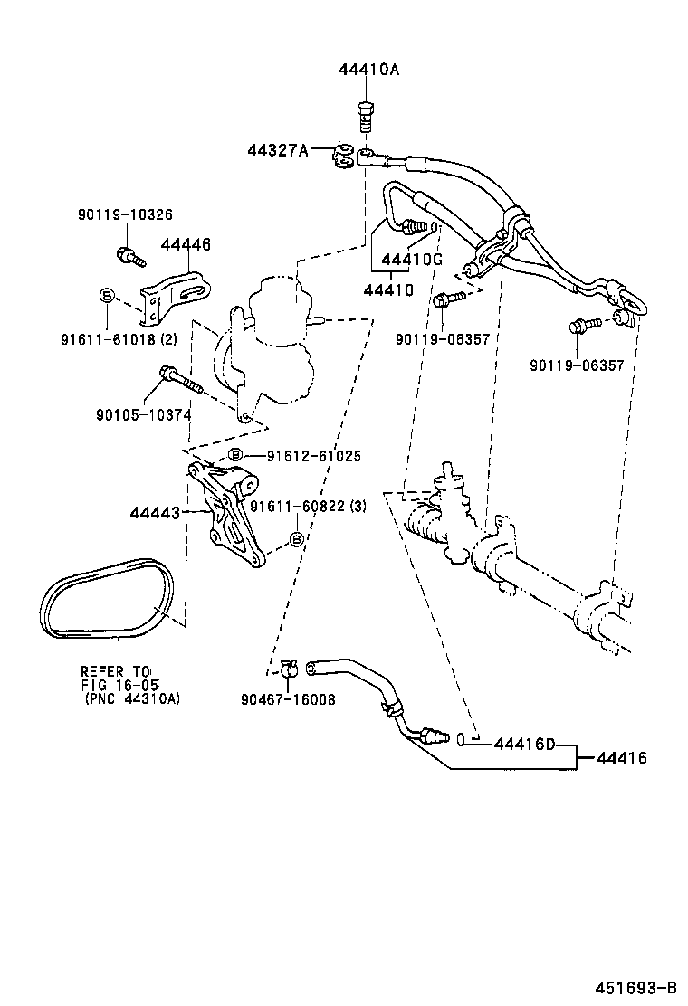  LEVIN TRUENO |  POWER STEERING TUBE