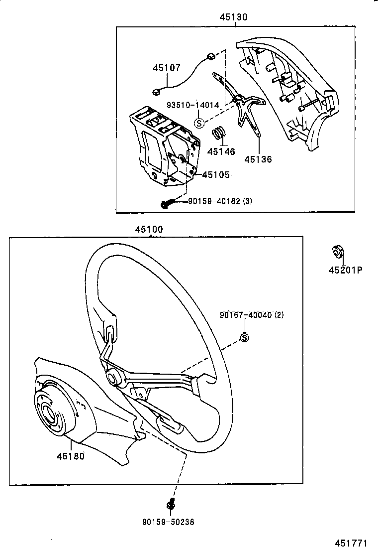  LVN CRE TRN MRN |  STEERING WHEEL
