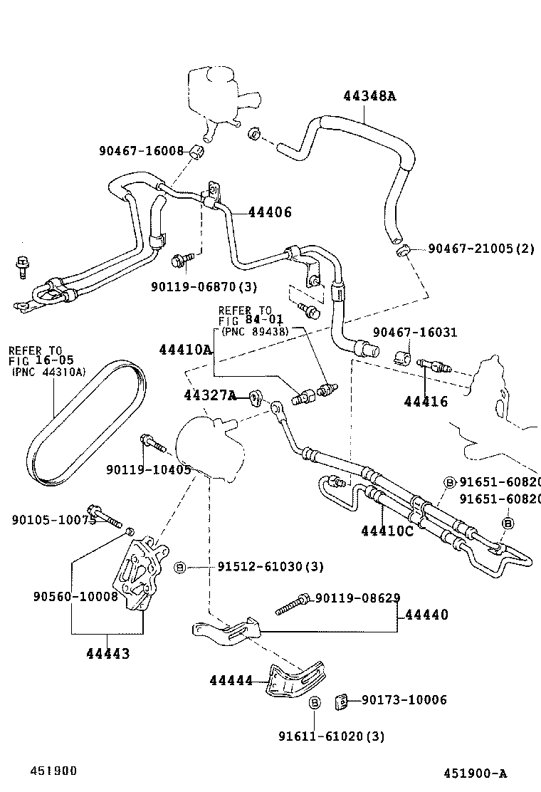  CALDINA |  POWER STEERING TUBE
