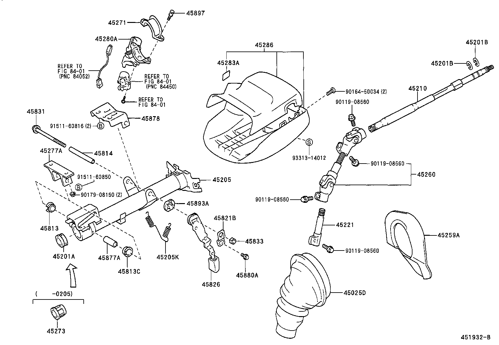  CELICA |  STEERING COLUMN SHAFT