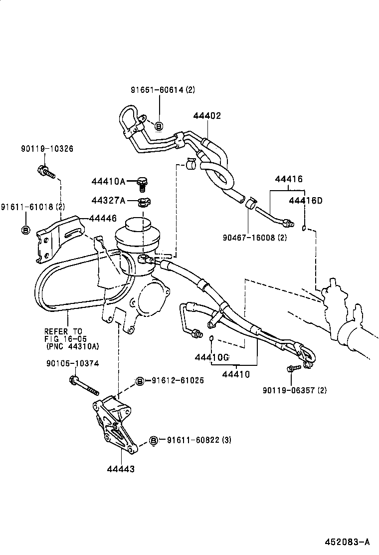 SPRINTER CARIB | POWER STEERING TUBE