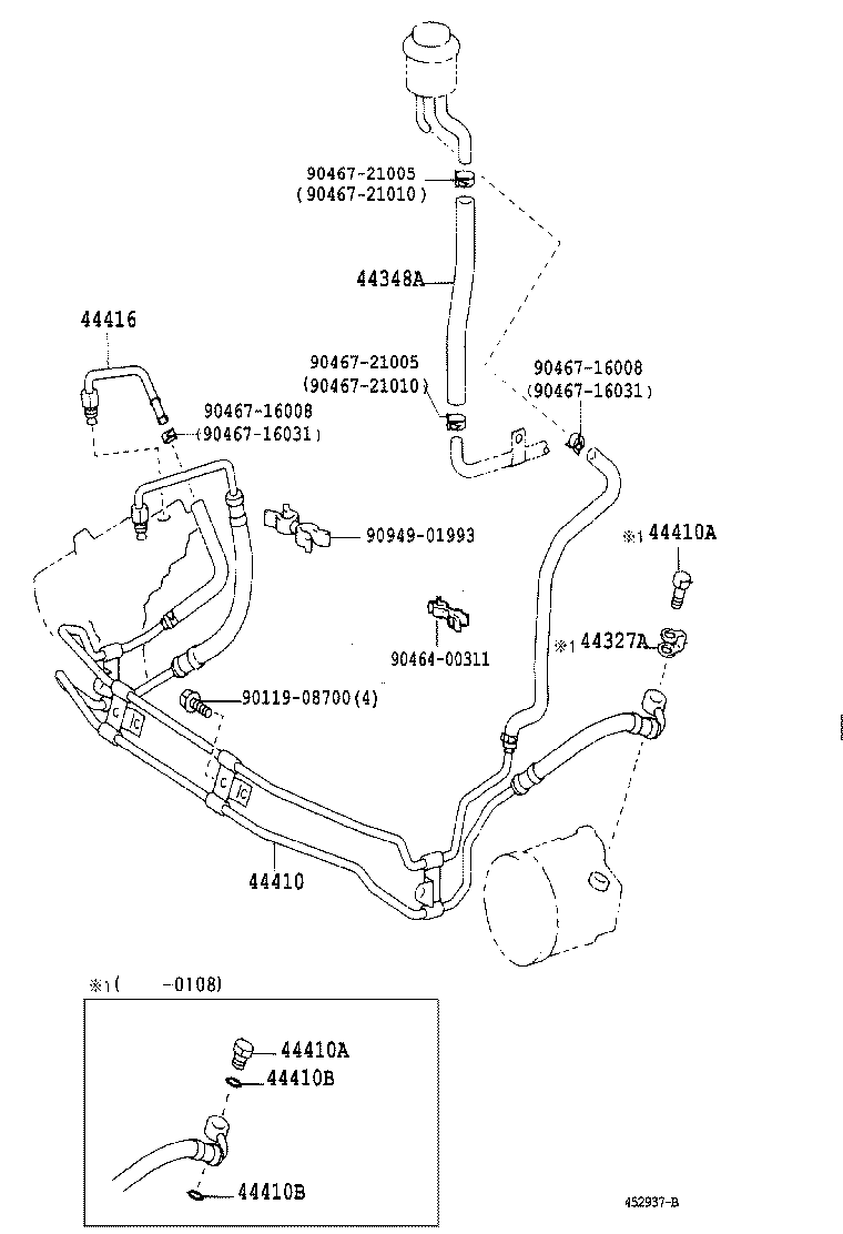 LAND CRUISER S T H T | POWER STEERING TUBE