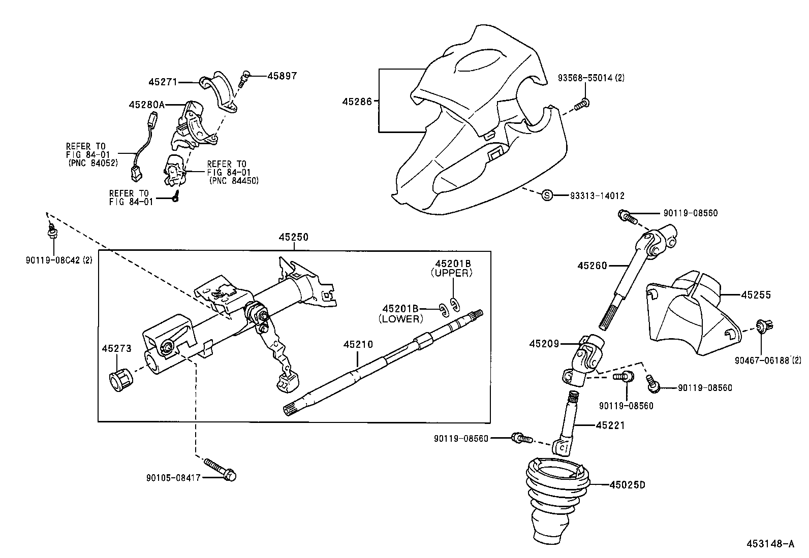  PLATZ |  STEERING COLUMN SHAFT