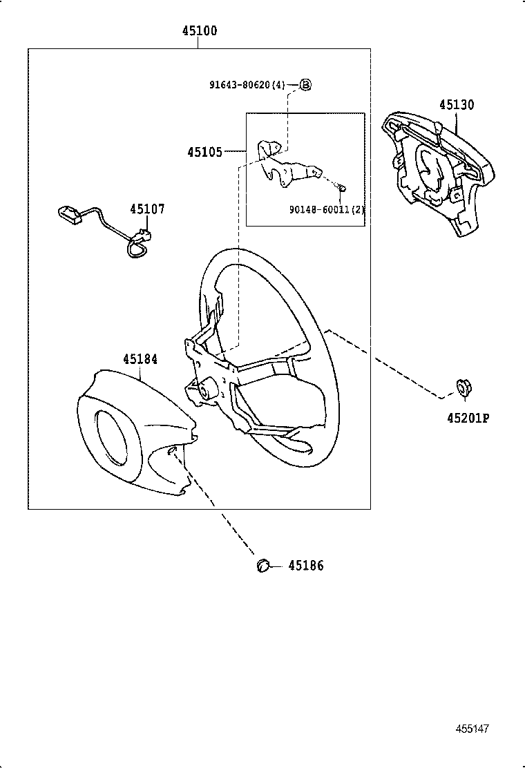  ESTIMA EMINA LUCIDA |  STEERING WHEEL