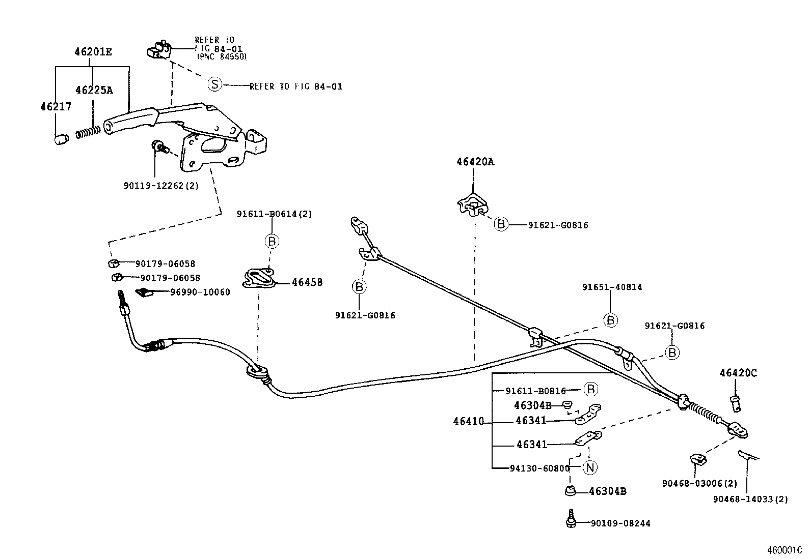  LAND CRUISER PRADO |  PARKING BRAKE CABLE