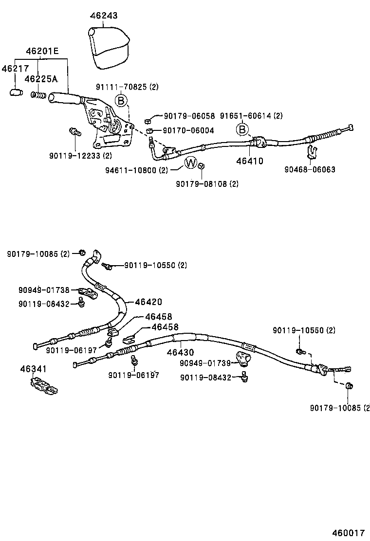  SOARER |  PARKING BRAKE CABLE