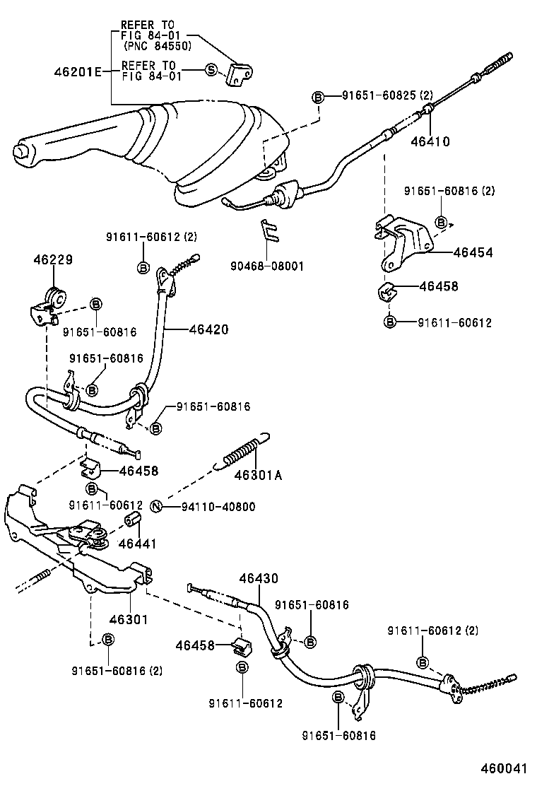  ESTIMA EMINA LUCIDA |  PARKING BRAKE CABLE