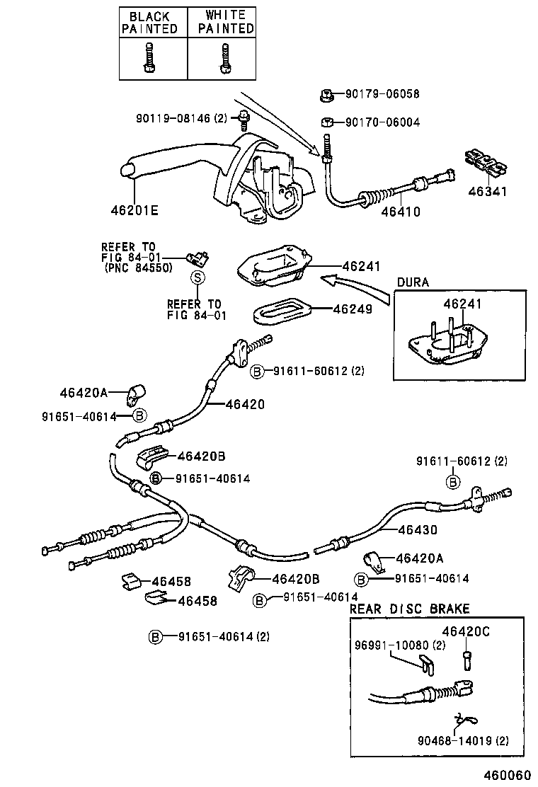  SPRINTER CARIB |  PARKING BRAKE CABLE