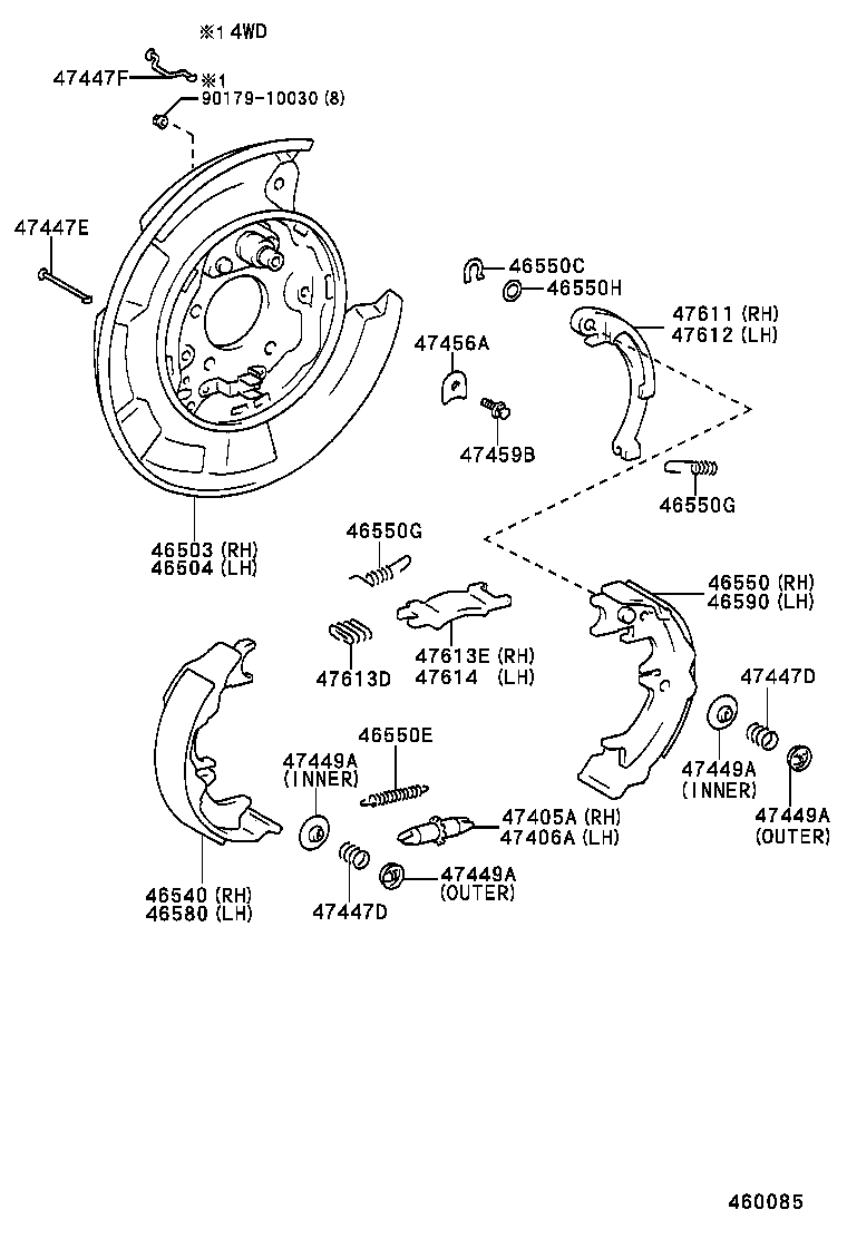  MARK 2 WG |  PARKING BRAKE CABLE