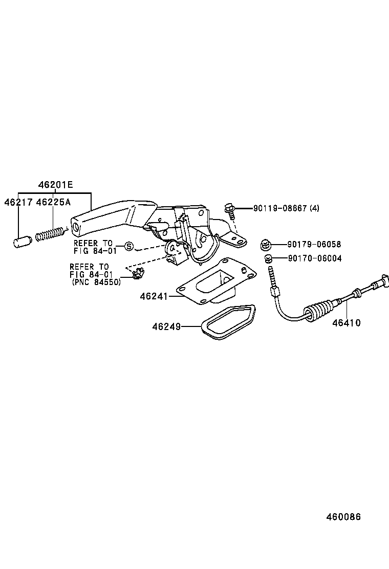  CAMRY VISTA |  PARKING BRAKE CABLE