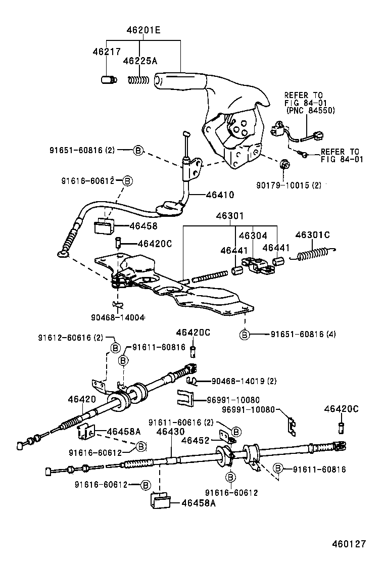  MR2 |  PARKING BRAKE CABLE