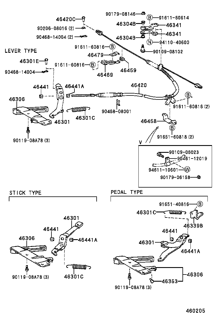  CROWN |  PARKING BRAKE CABLE