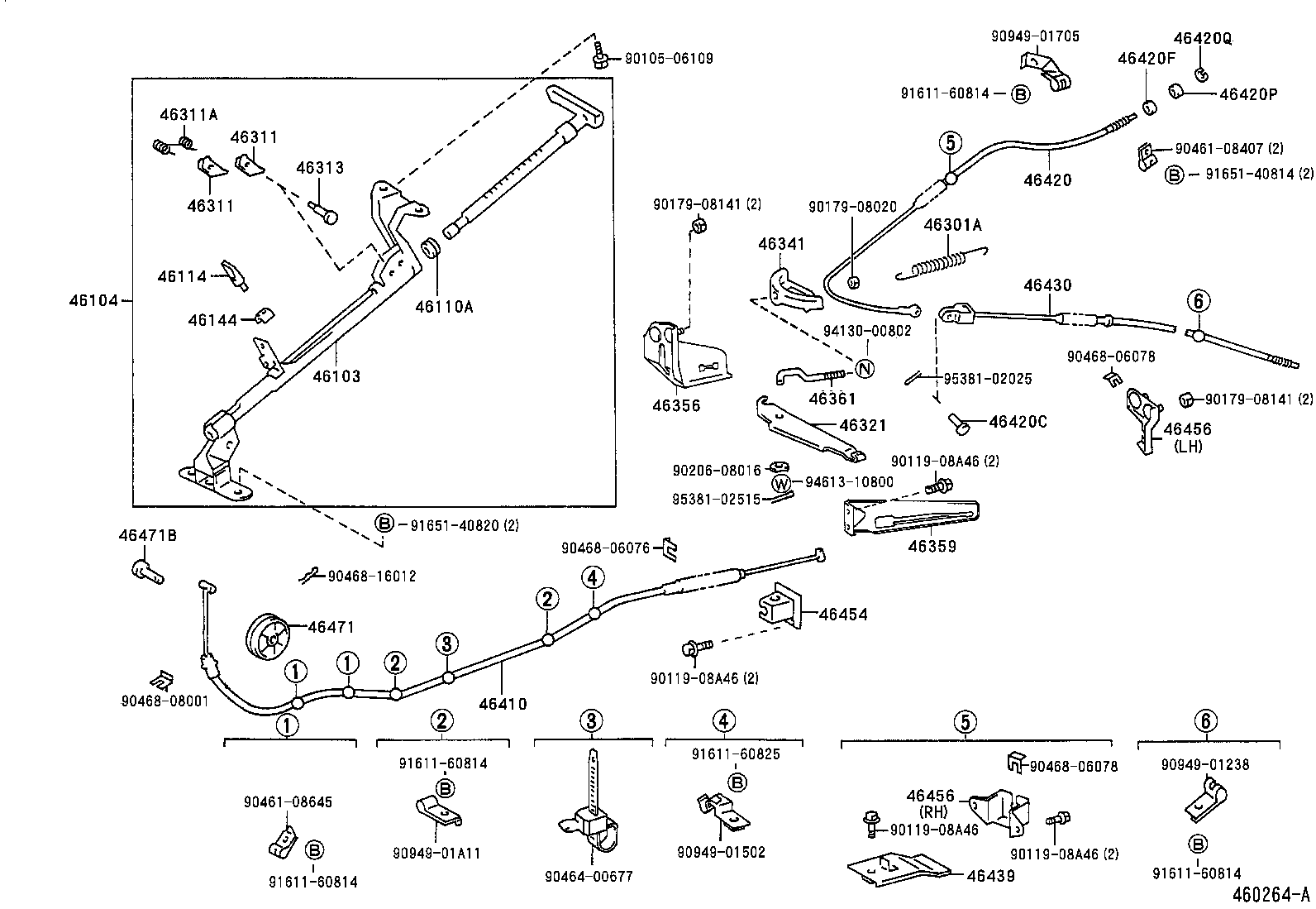  DYNA 150 TOYOACE G15 |  PARKING BRAKE CABLE