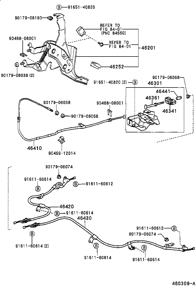  WILL VI |  PARKING BRAKE CABLE