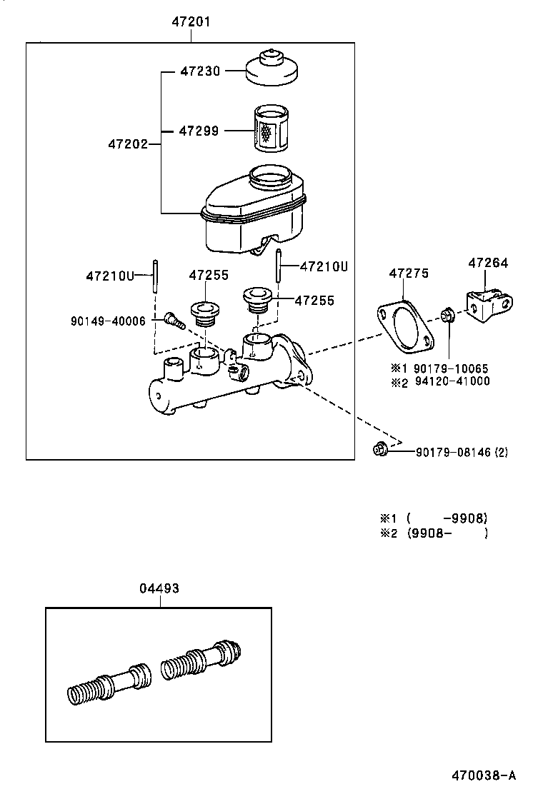  MARK 2 WG |  BRAKE MASTER CYLINDER
