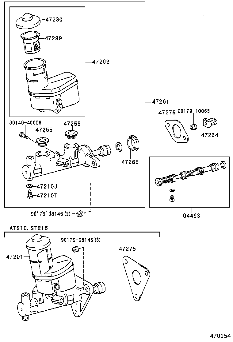  CARINA FF |  BRAKE MASTER CYLINDER
