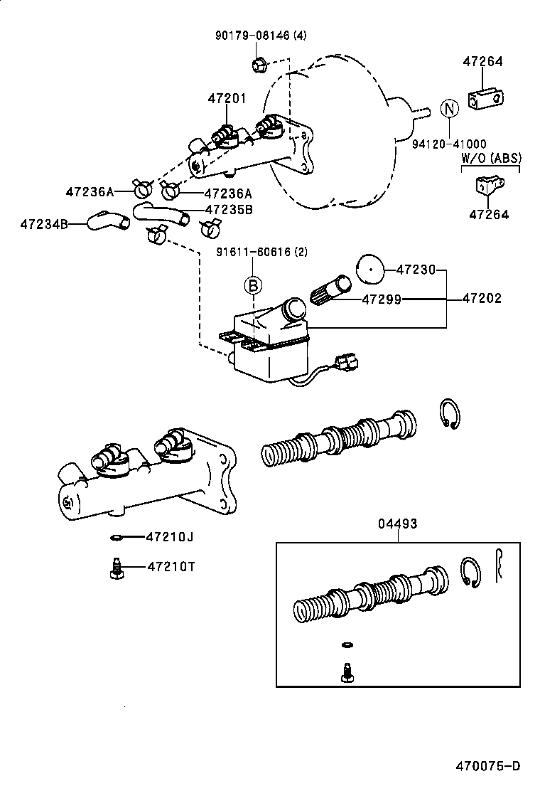  HIACE REGIUSACE |  BRAKE MASTER CYLINDER