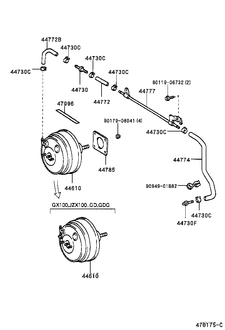 MARK 2 | BRAKE BOOSTER VACUUM TUBE