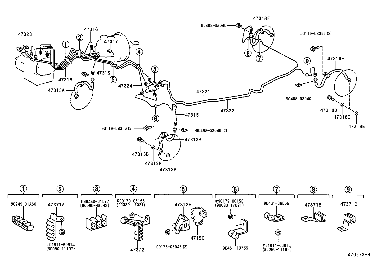  AVALON |  BRAKE TUBE CLAMP