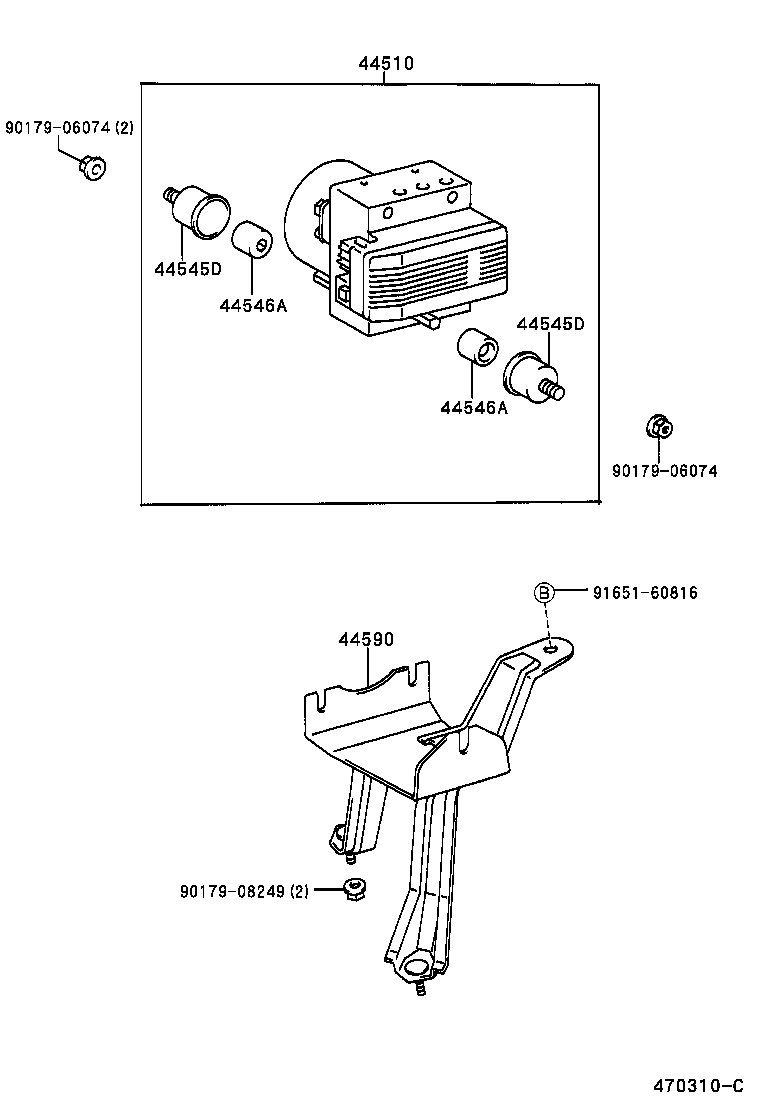  REGIUS TOURING HIACE |  BRAKE TUBE CLAMP