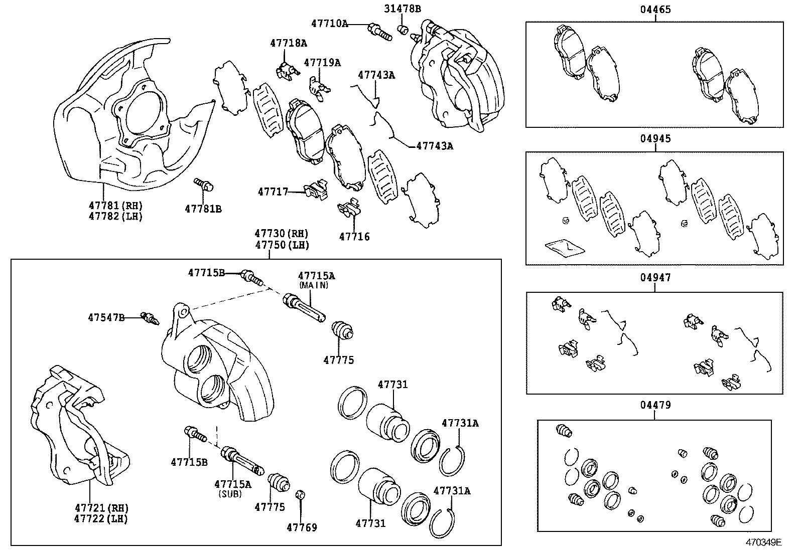 CROWN CROWN MAJESTA | FRONT DISC BRAKE CALIPER DUST COVER