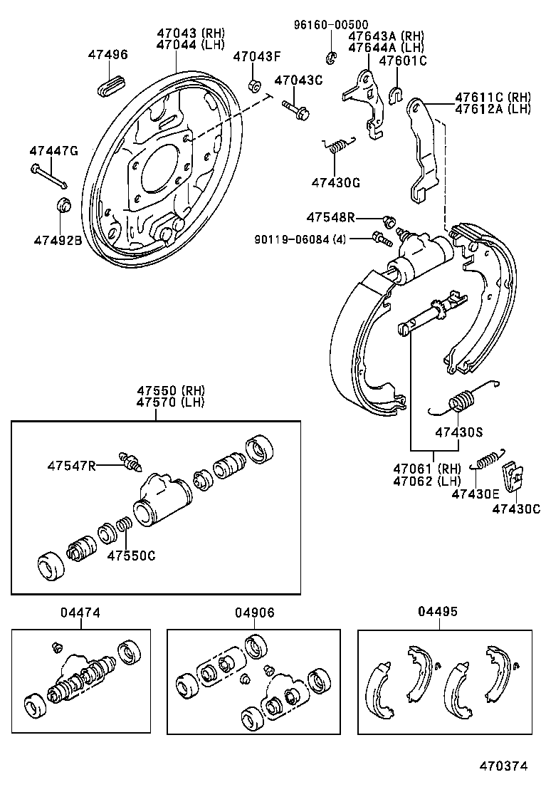  SPRINTER |  REAR DRUM BRAKE WHEEL CYLINDER BACKING PLATE