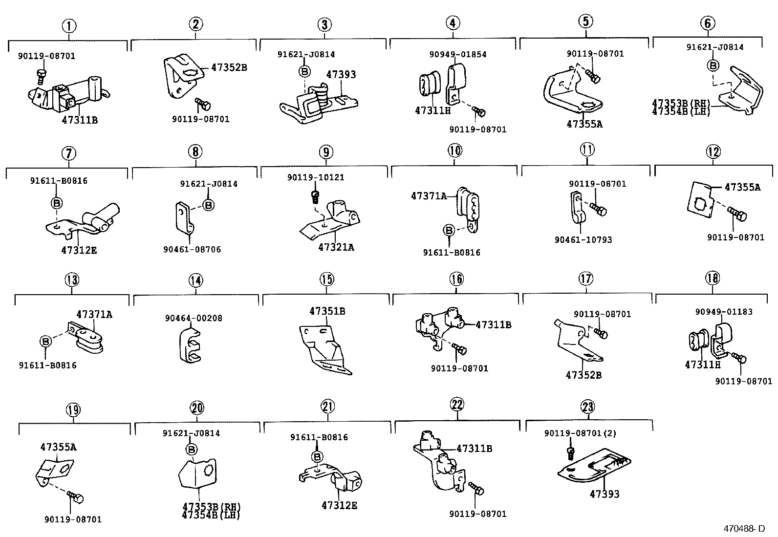  LAND CRUISER S T H T |  BRAKE TUBE CLAMP
