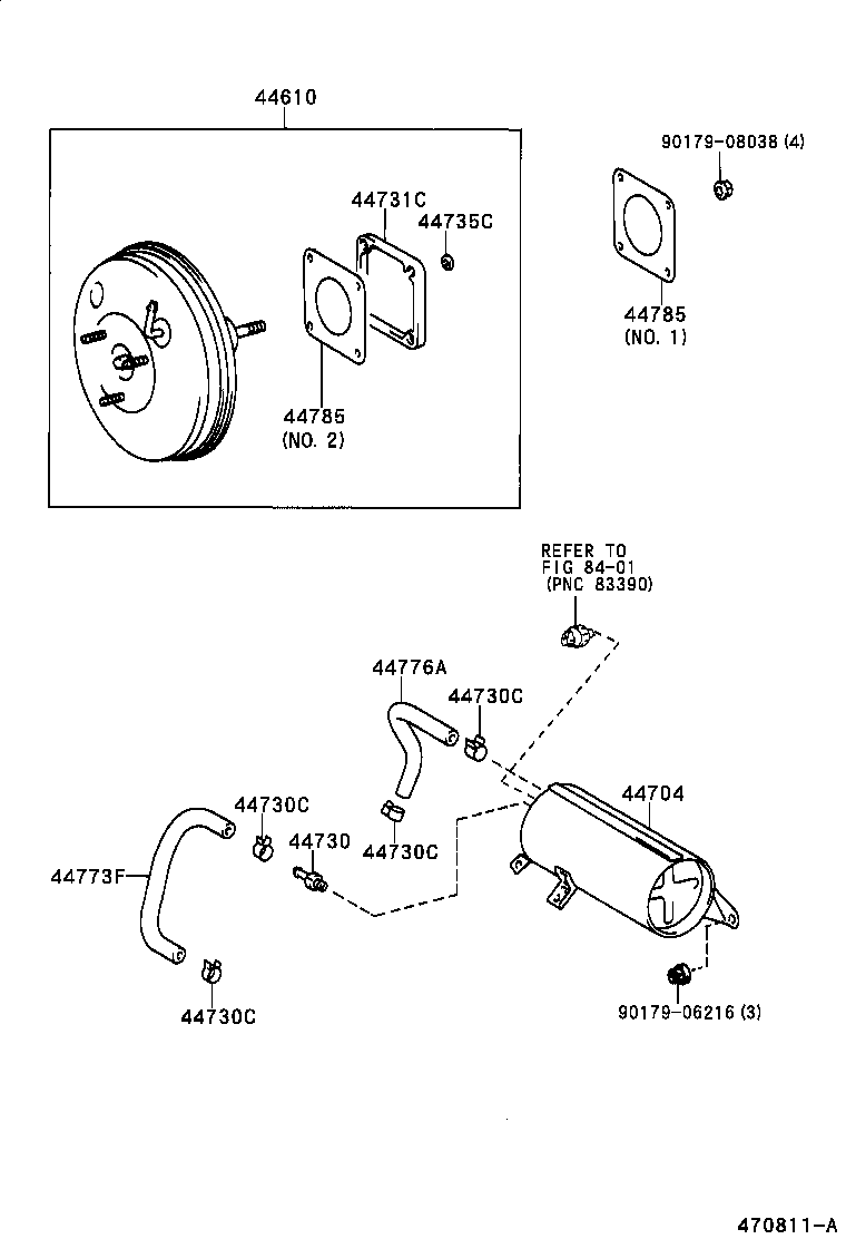  IPSUM |  BRAKE BOOSTER VACUUM TUBE