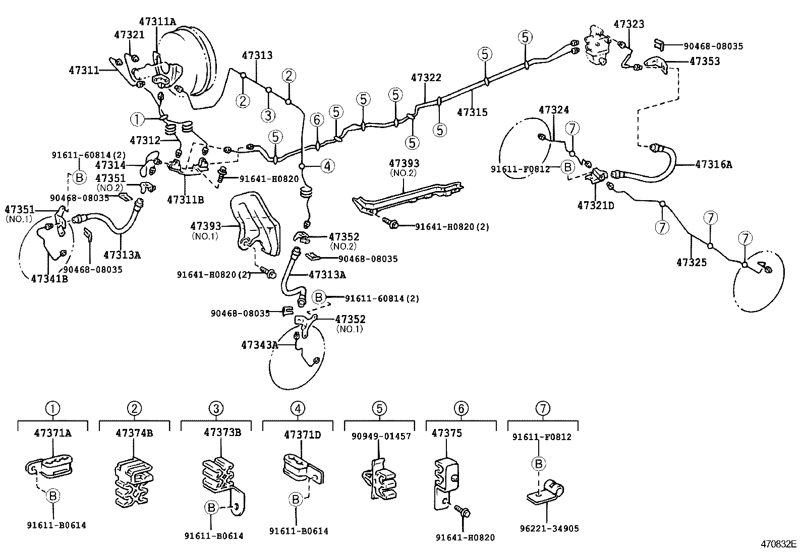  HILUX |  BRAKE TUBE CLAMP
