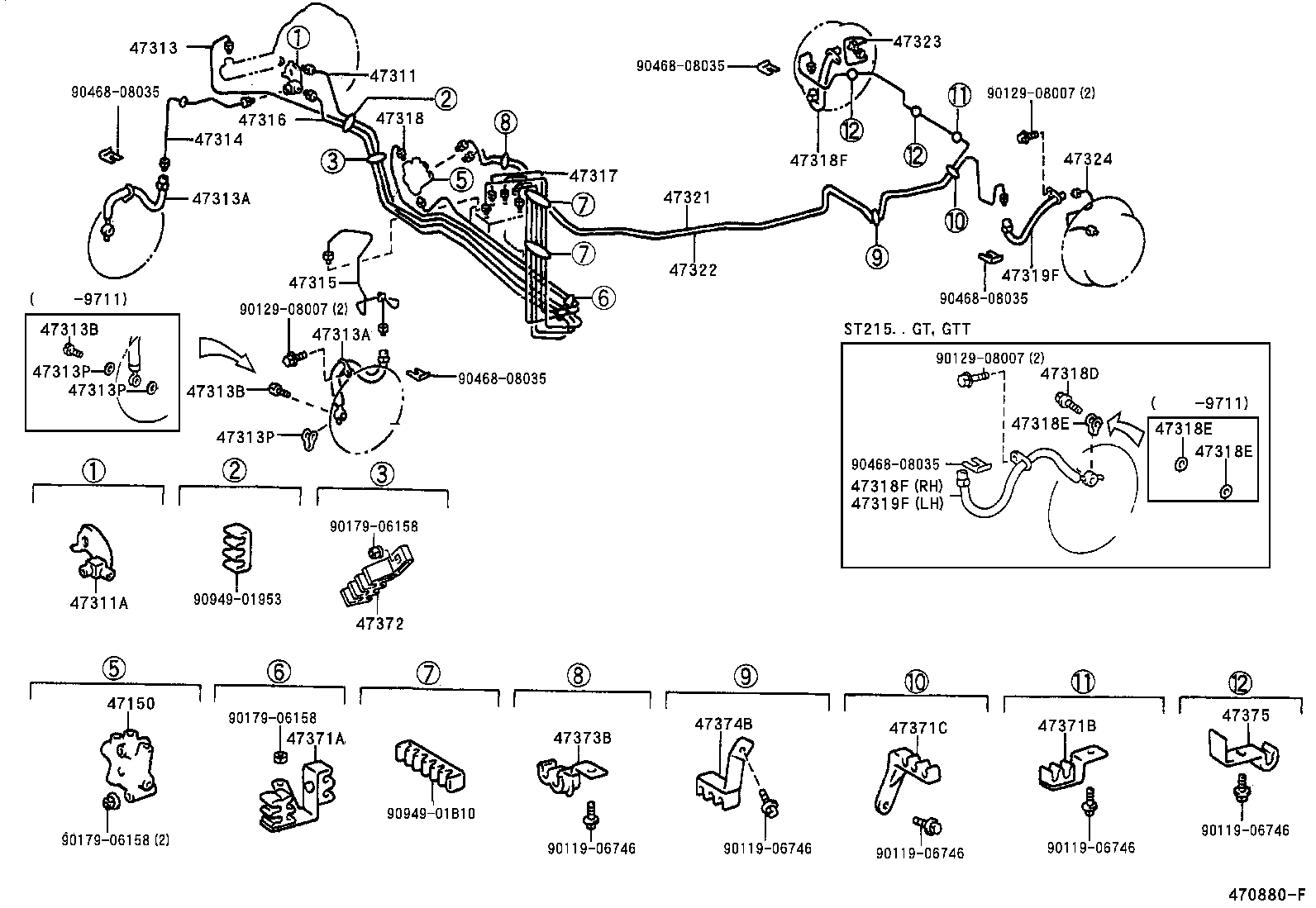 CALDINA |  BRAKE TUBE CLAMP