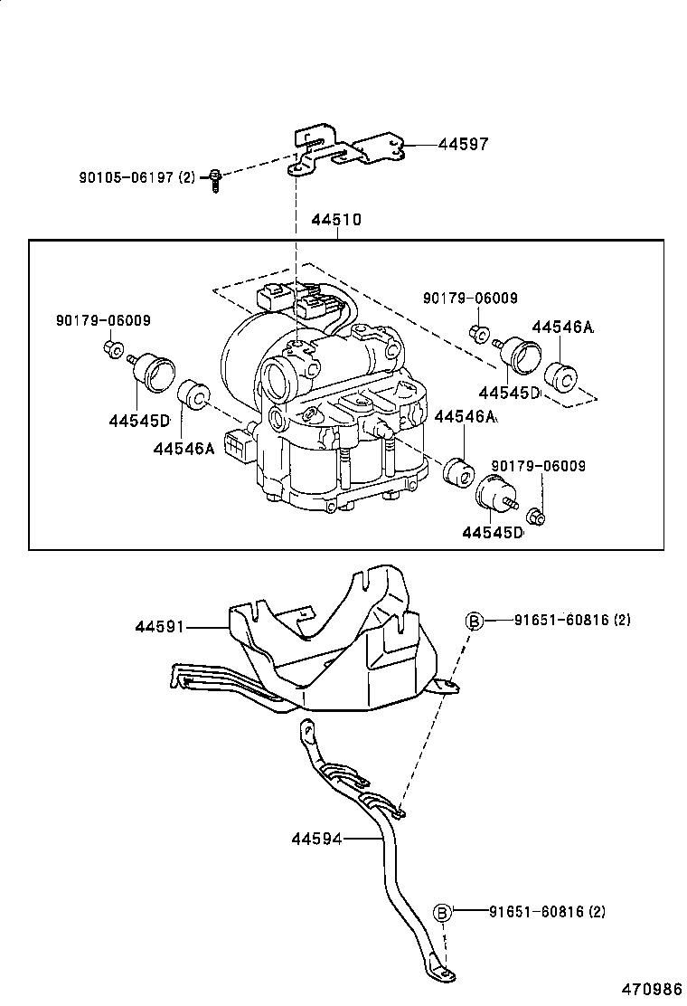  ESTIMA EMINA LUCIDA |  BRAKE TUBE CLAMP