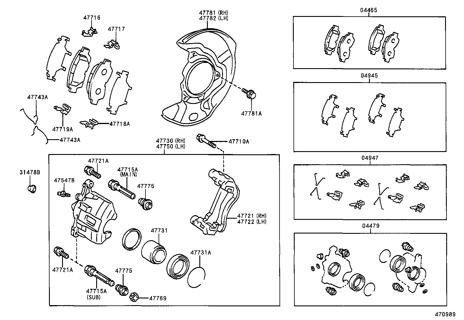  PRIUS |  FRONT DISC BRAKE CALIPER DUST COVER