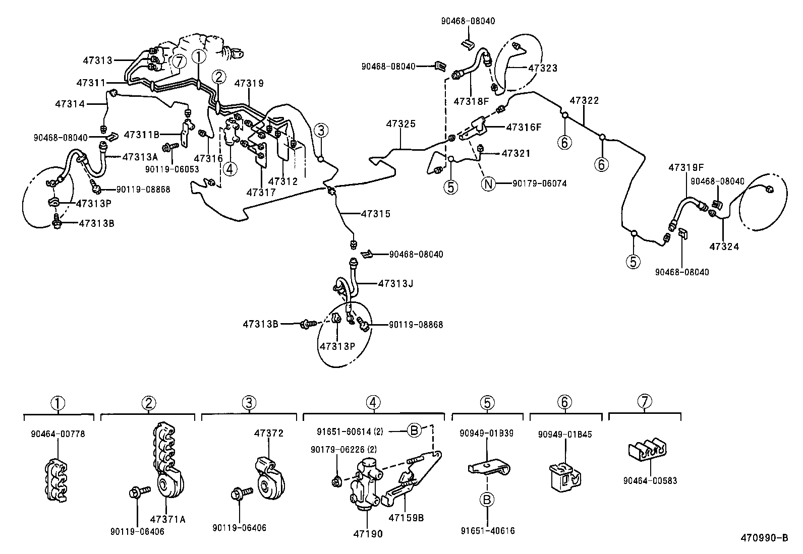  PRIUS |  BRAKE TUBE CLAMP