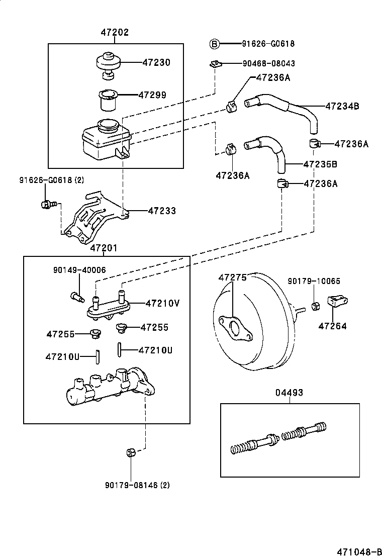  HARRIER |  BRAKE MASTER CYLINDER