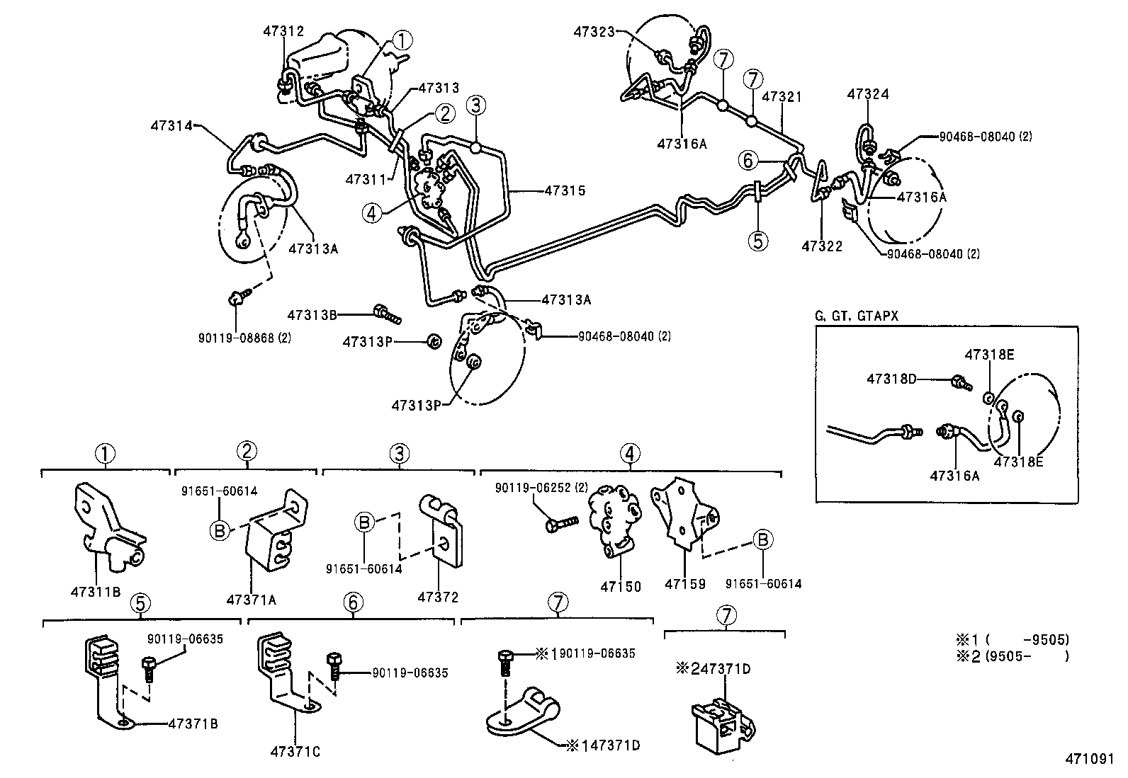 LVN CRE TRN MRN |  BRAKE TUBE CLAMP