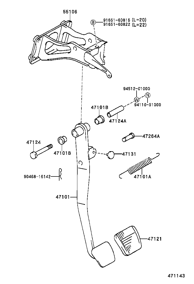  CROWN |  BRAKE PEDAL BRACKET