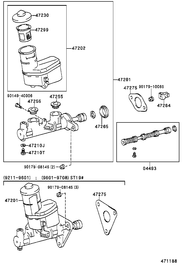  CALDINA |  BRAKE MASTER CYLINDER