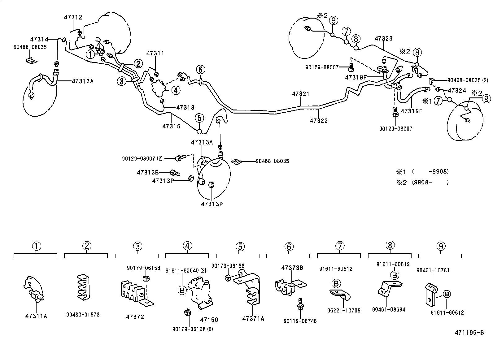  CALDINA |  BRAKE TUBE CLAMP