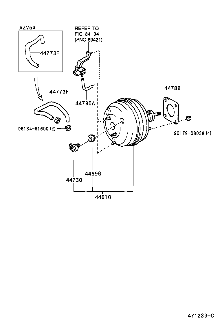  VISTA VISTA ARDEO |  BRAKE BOOSTER VACUUM TUBE