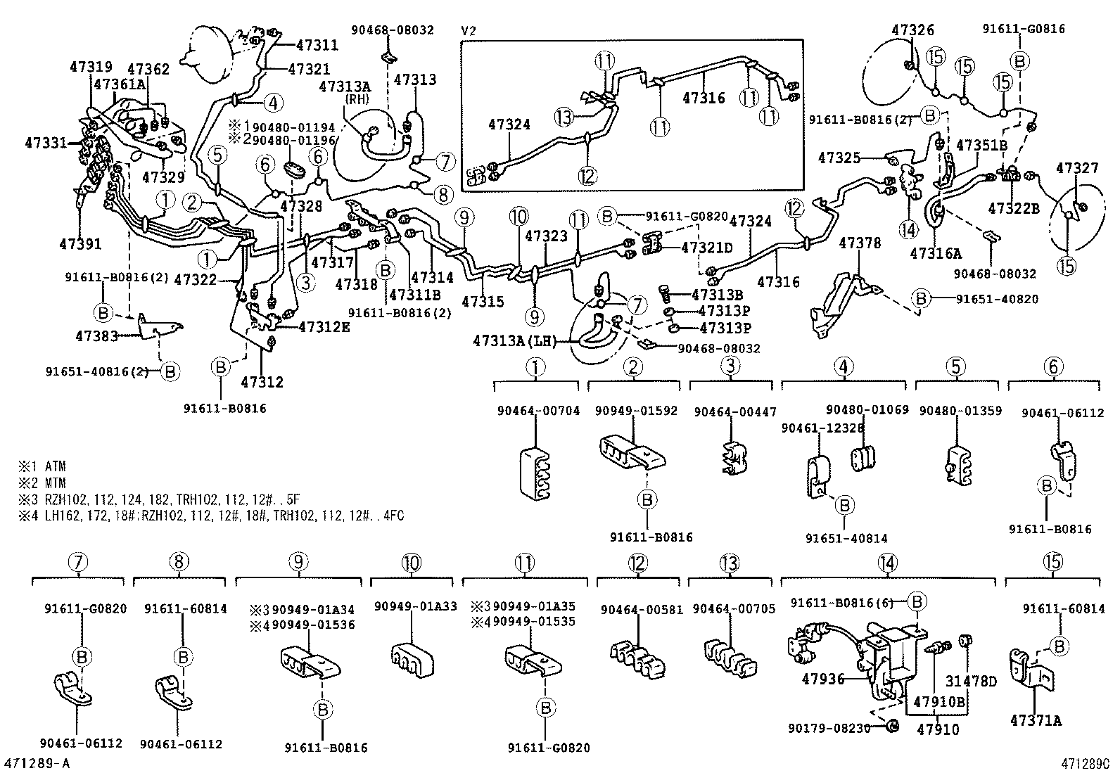  HIACE REGIUSACE |  BRAKE TUBE CLAMP