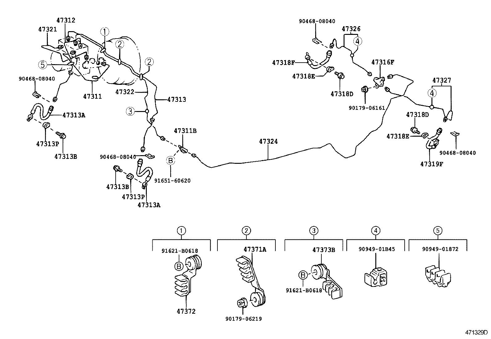  ALTEZZA ALTEZZA GITA |  BRAKE TUBE CLAMP