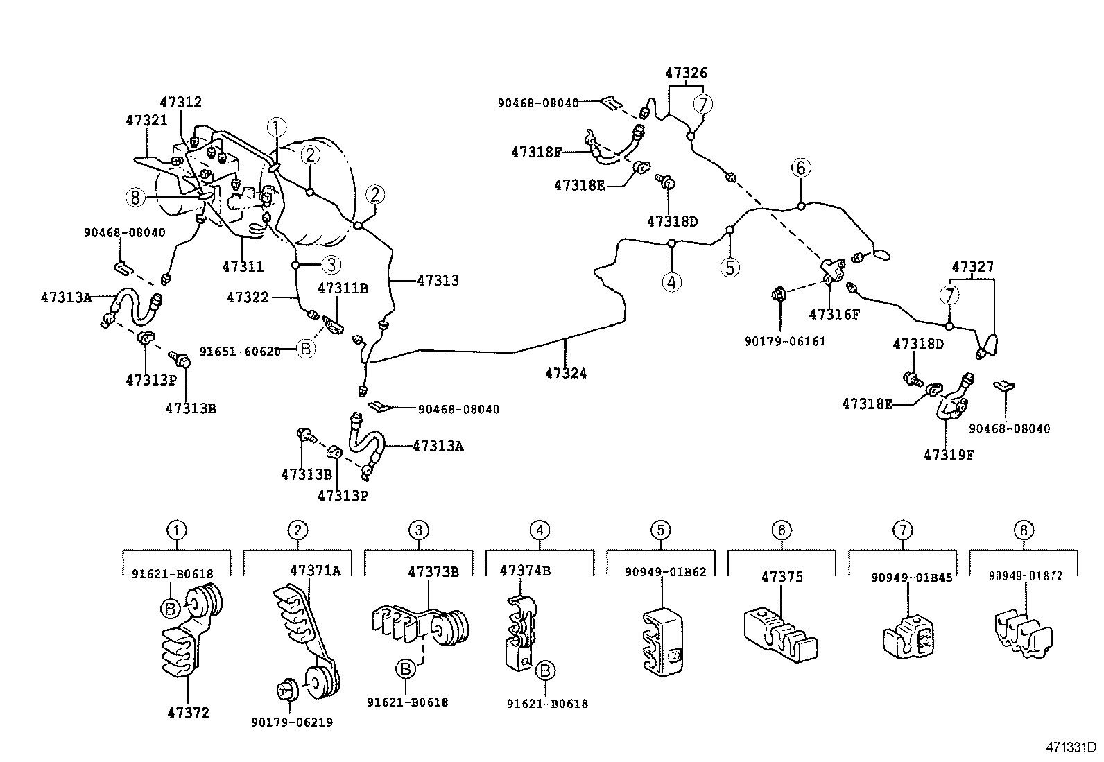  ALTEZZA ALTEZZA GITA |  BRAKE TUBE CLAMP