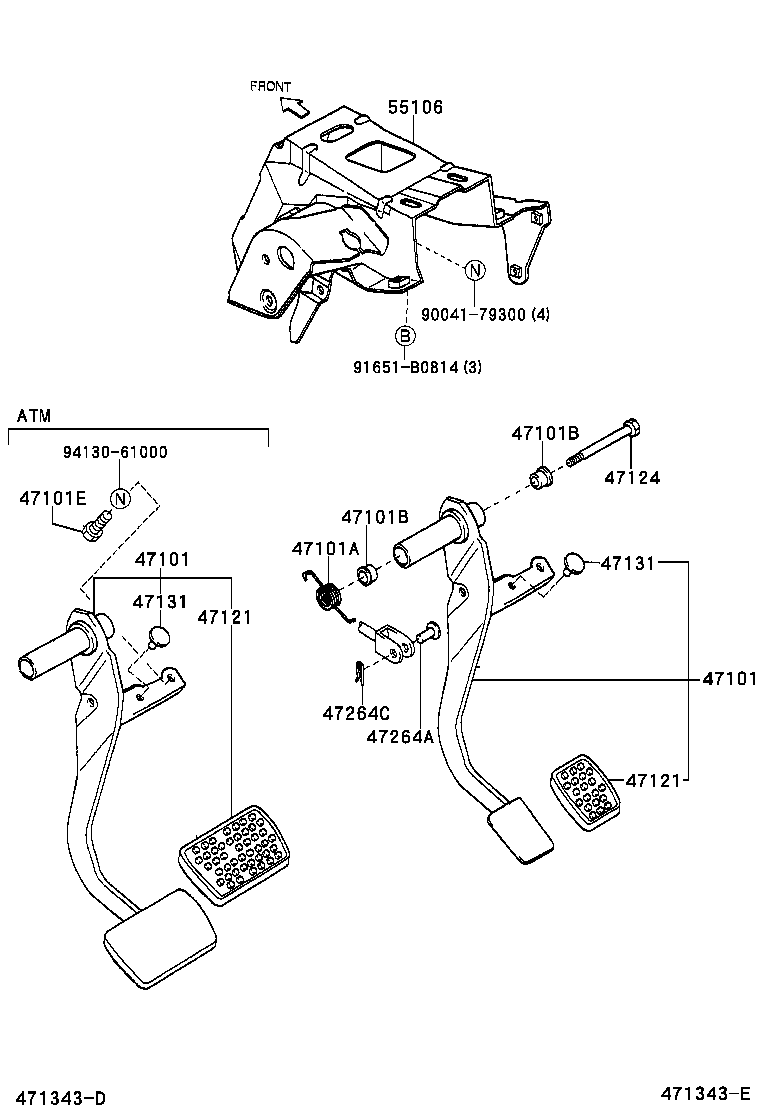  DUET |  BRAKE PEDAL BRACKET
